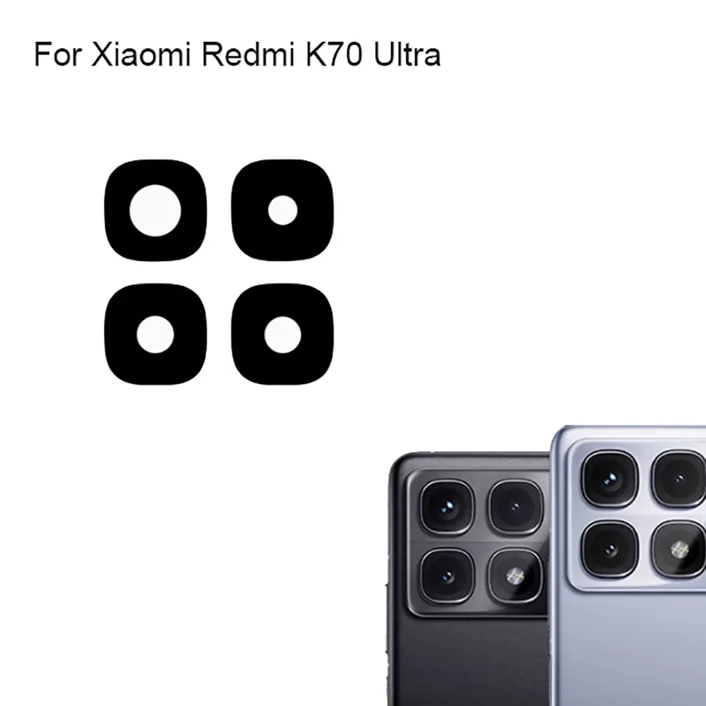 Tested New For Xiaomi Redmi K70 Ultra Rear Back Camera Glass Lens For Xiaomi Redmi K 70 Ultra Repair Parts Replacement