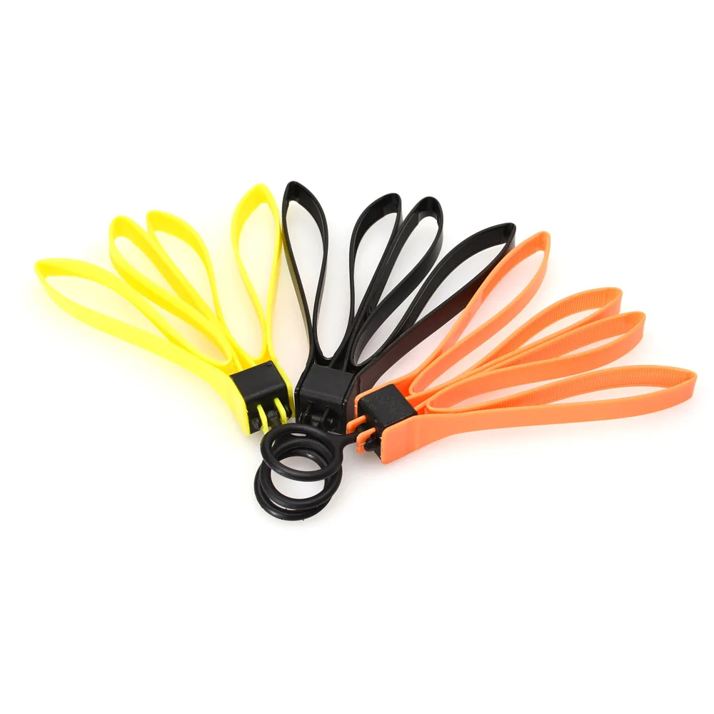 1 PCS Tactical Plastic Cable Tie Strap Handcuffs CS Decorative Belt Yellow Black Orange