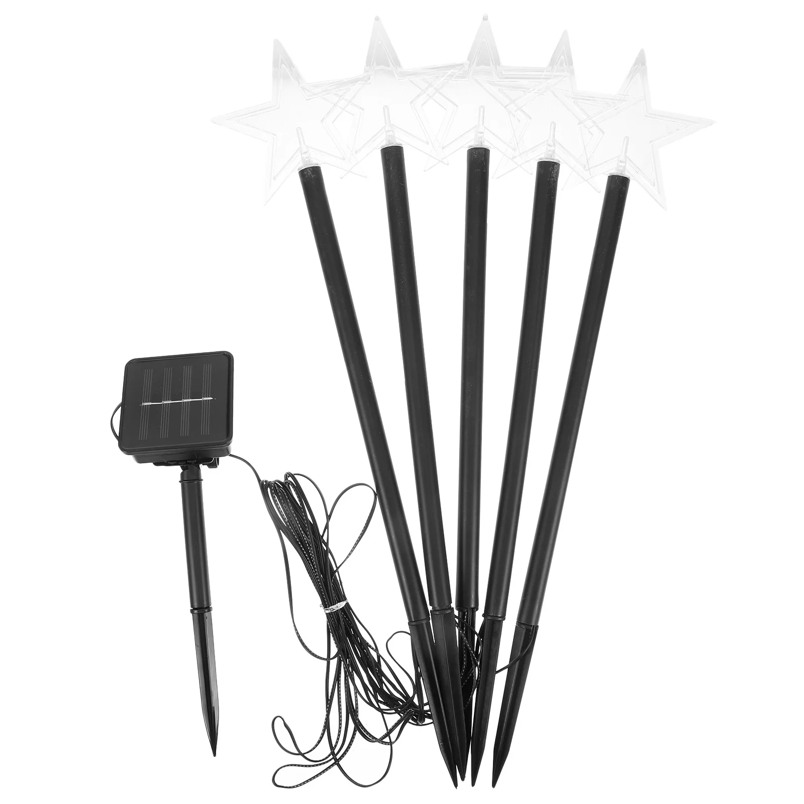 1 مجموعة مصباح للطاقة الشمسية سلسلة مقاوم للماء الأرض إدراج مصباح شحن تلقائي في الهواء الطلق حديقة ساحة أضواء المناظر الطبيعية في الحديقة