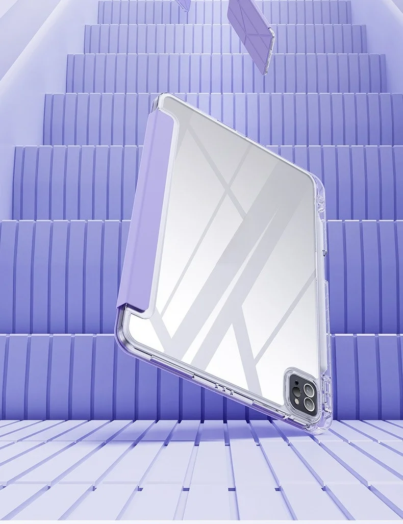 Für iPad Air Pro Mini 11 10,9 10,2 9,7 Zoll Multifunktionale Leder-Stoßfeste Schutzhülle mit Schlaf-/Aufwachfunktion – Detail 6