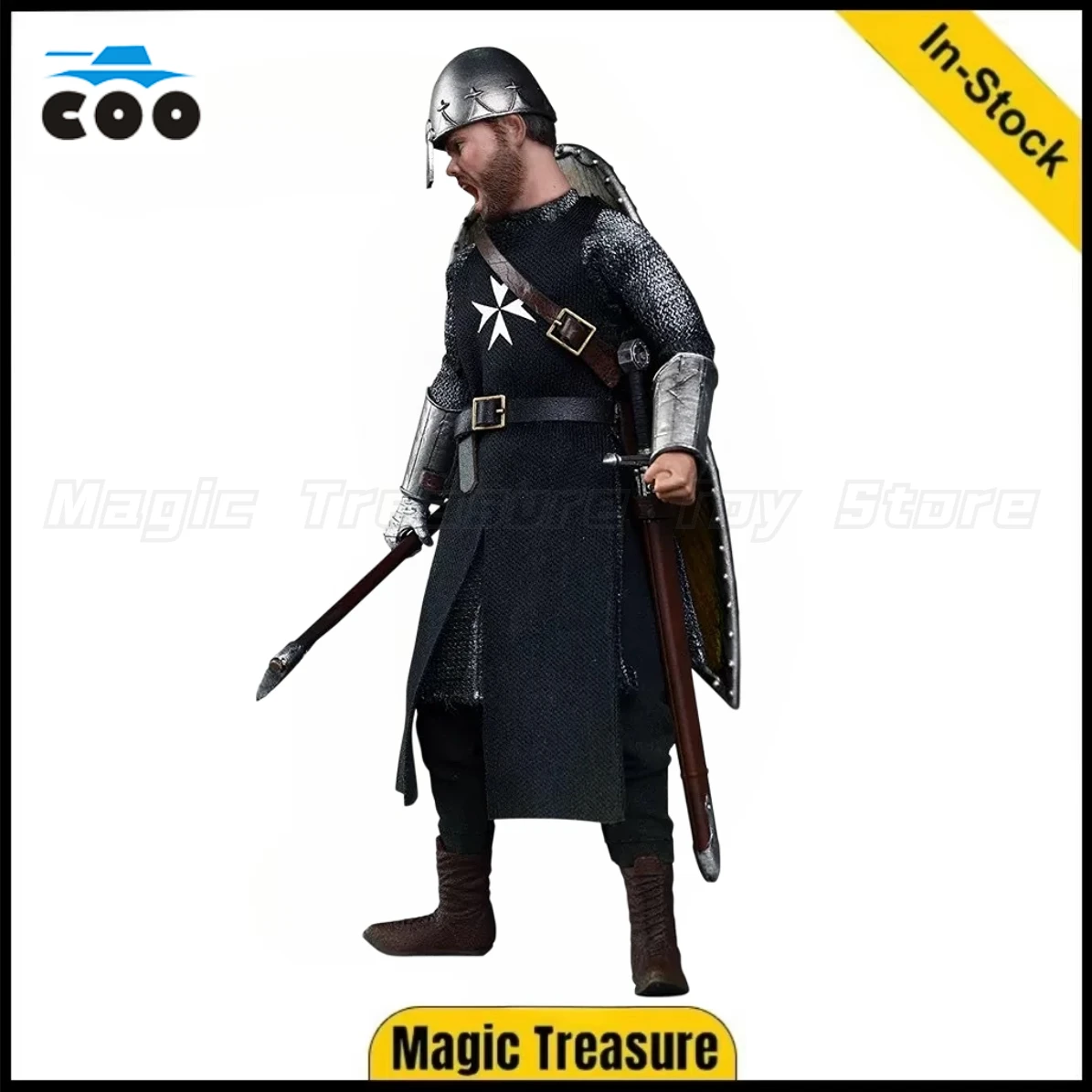 

【In Stock】Original COOMODEL PALM EMPIRES NO.PE003 HOSPITALLER KNIGHT 1/12 Scale Toy Gift