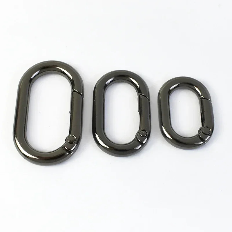 GOIYZTTR 15 Pcs Mousqueton Rond Boucle à Ressort Ronde Anneau Ressort