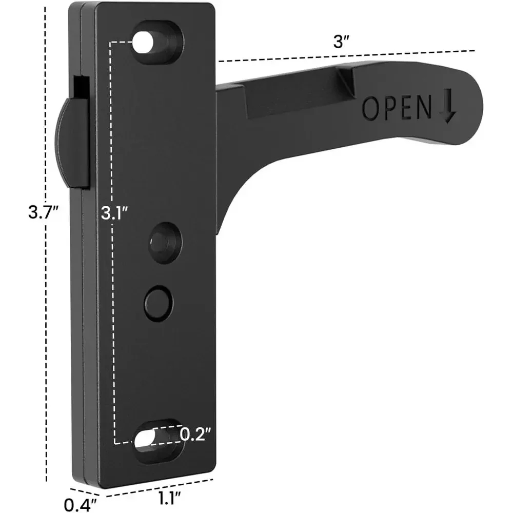 Safoner Aluminum RV Screen Door Latch Right Handle Replacement Kit for Travel Trailer, Camper, Motorhome- RV Accessories for Ins view 5