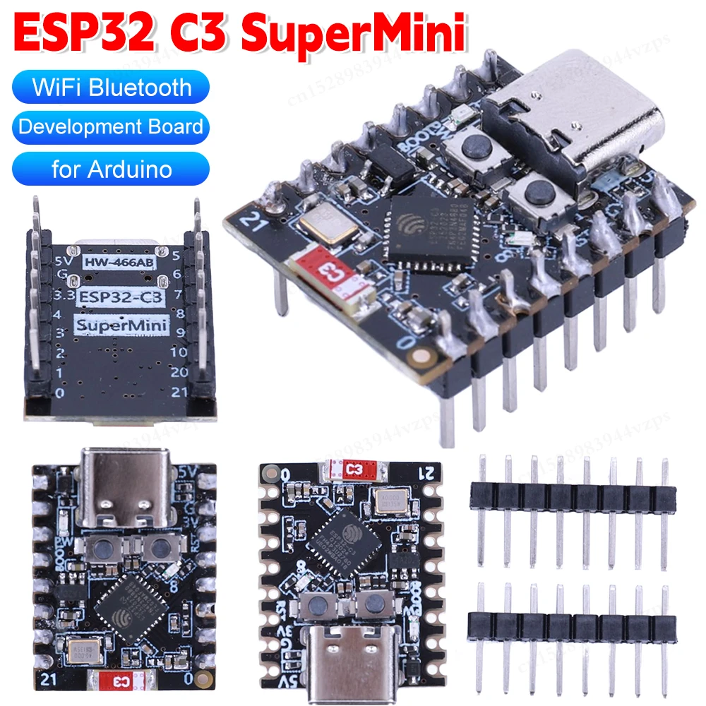 1-10Pcs Mini ESP32-C3 Development Board ESP32 C3 SuperMini 2.4G WiFi & Bluetooth Not Welded/Welded Development Board for Arduino