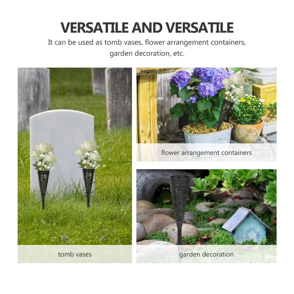 2 Stücke Hohl Rasen Outdoor Blumenhalter Vase Blumenkorb Garten