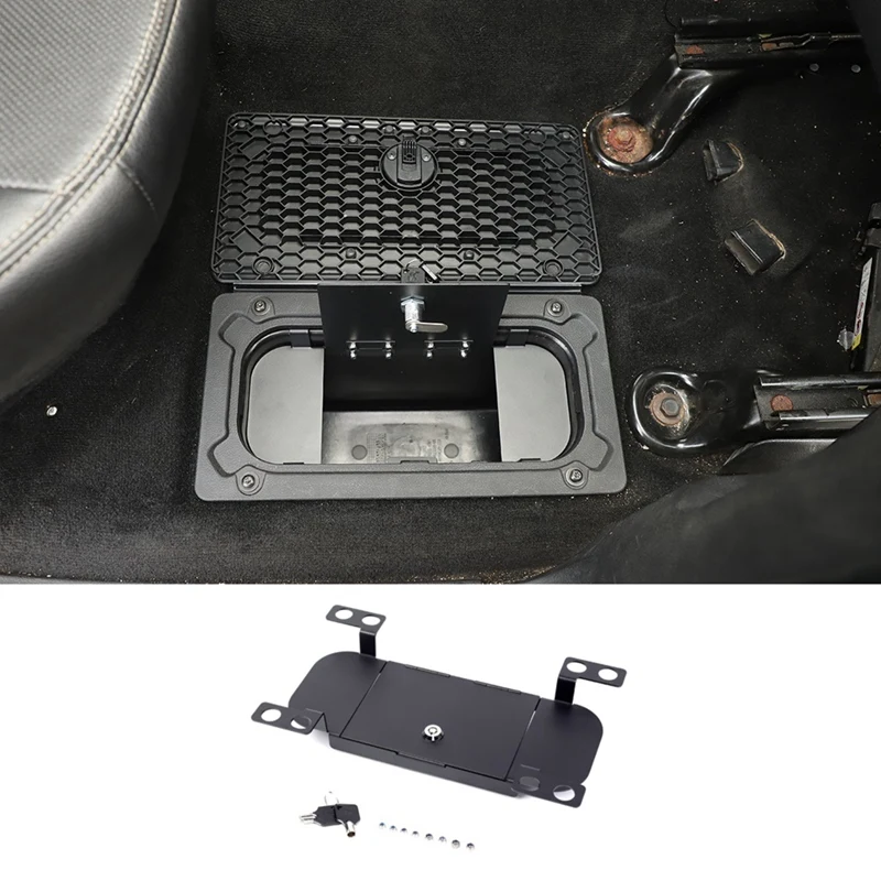 Rear Seat Floor Locking Storage Box Safety Lid For Dodge RAM 1500/2500/3500 2009-2018 Pickup Truck