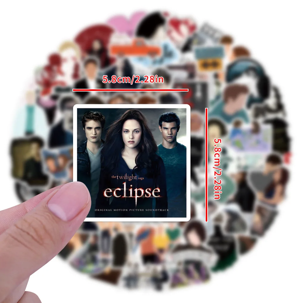 

10/55/110PCS Twilight Classic Movie Cartoon Personalized Creative Decorative Stickers Doodle Waterproof Stickers Toys Gifts