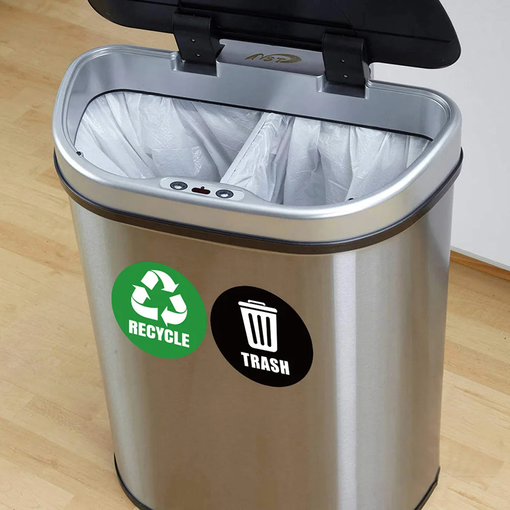 

1 set Garbage Classification Label Stickers Reusable For Home Office Sorting Decals Trash Can Sticker File Folder