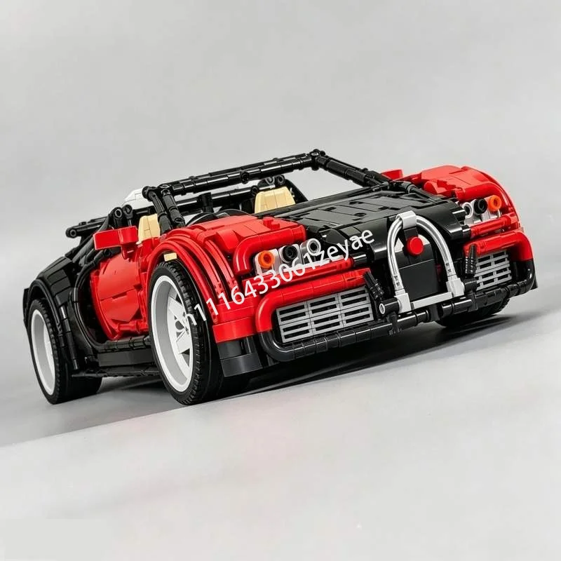 NEW 2878Parts Luxury Sports Car 1:10 Scale Model Custom Puzzle Building Blocks Diy Assembly Racing Toy Gift Collection Display