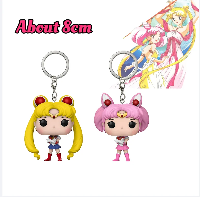 Neuer Anime-Schlüsselanhänger, Niedliche Figuren-Puppe, Paar-Taschenanhänger, Schlüsselring, Auto-Schlüsselanhänger, Zubehör, Spielzeug, Geschenk für Männer, Frauen, Freunde