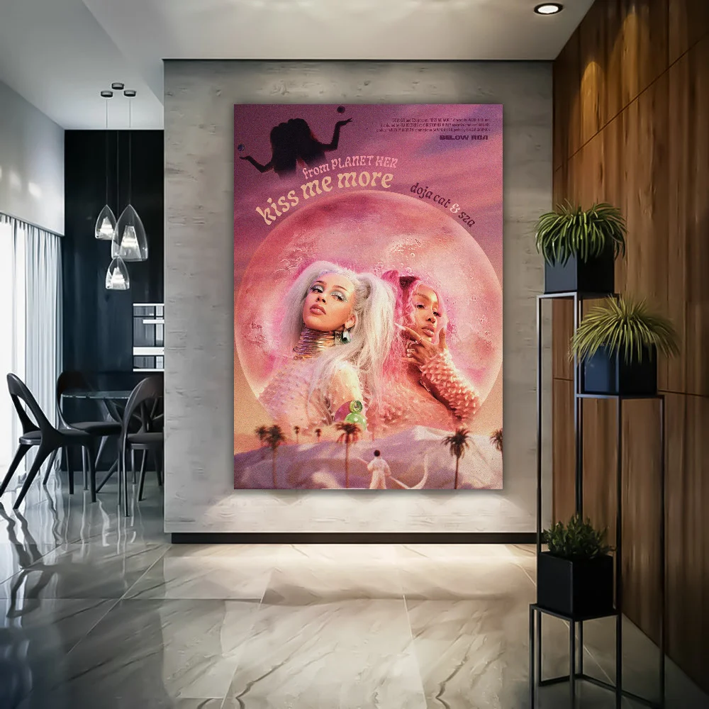 Newly Pop Rapper Doja Cat Single Good Quality Prints And Posters HD Quality Poster Wall Art Painting Study Home Decor