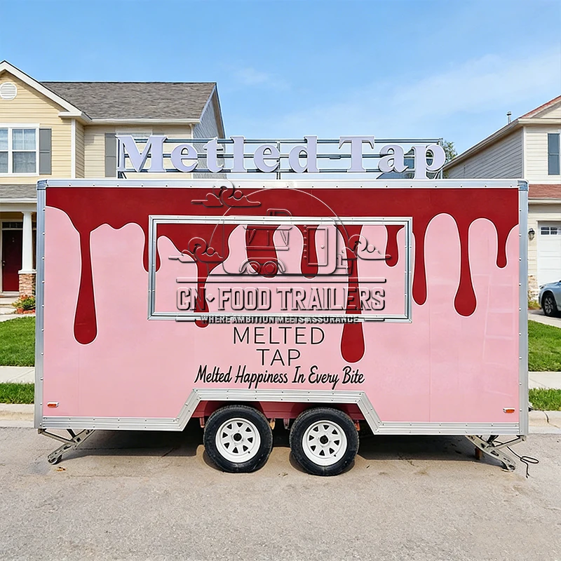 

CN Food Trailer Mobile Bakery and Coffee Cart Trailer Fully Equipped for Pastries Snacks and Beverage Street Sales