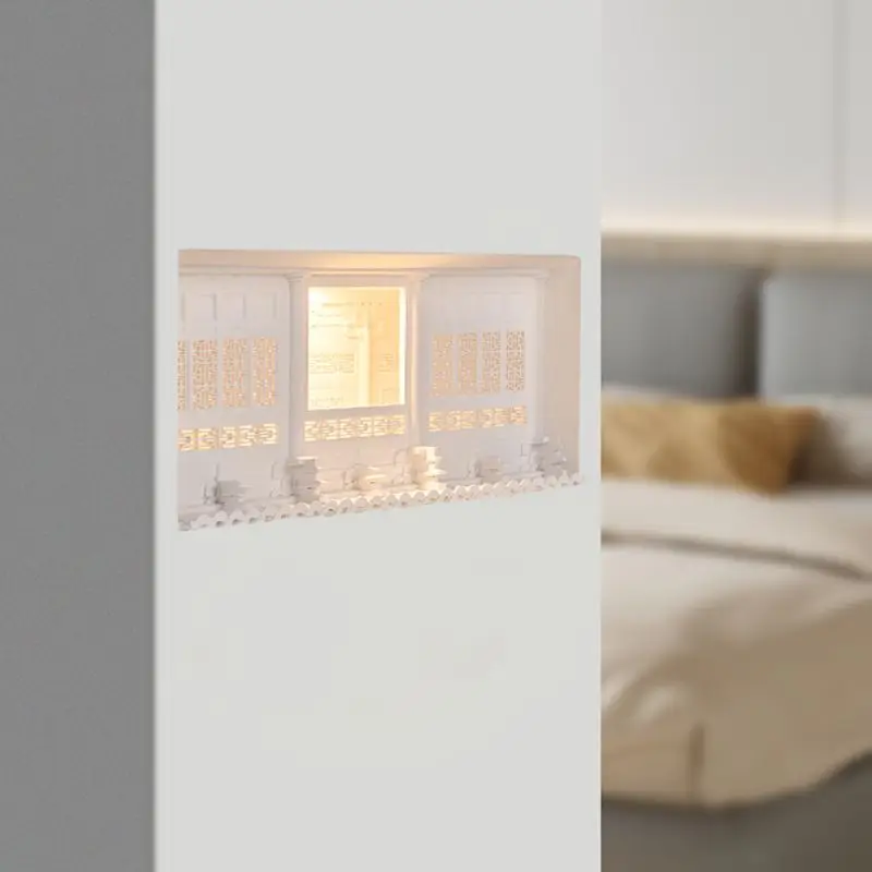 ضوء الليل المتخصص للفيلا النبيذ B & B خلفية الجدار الجبس ضوء جزءا لا يتجزأ من الجدار المحيط الخفيفة