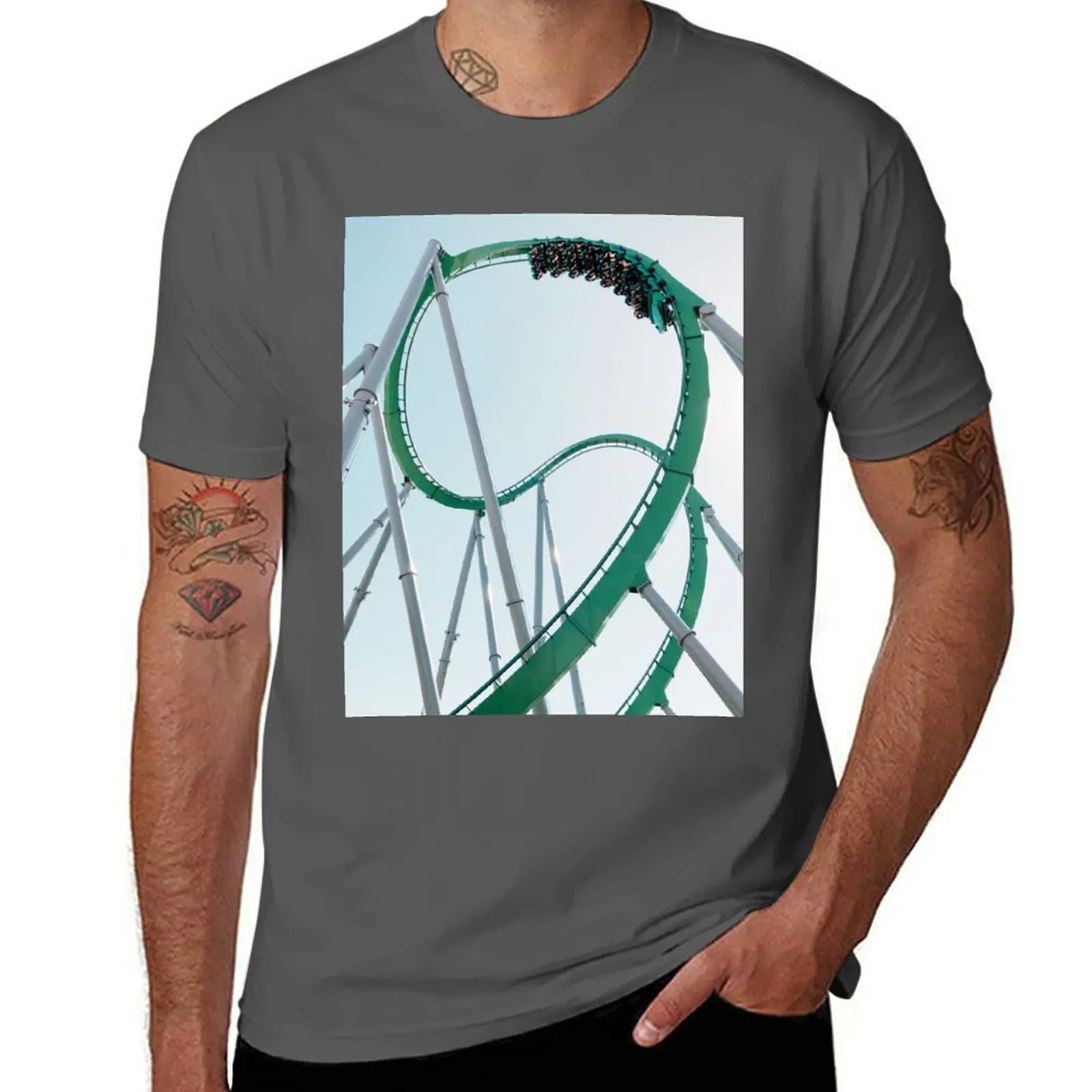 

The Incredible Hulk Coaster T-Shirt t shirts cotton 100% t shirts for man cotton t shirts for man pack cotton T-Shirt