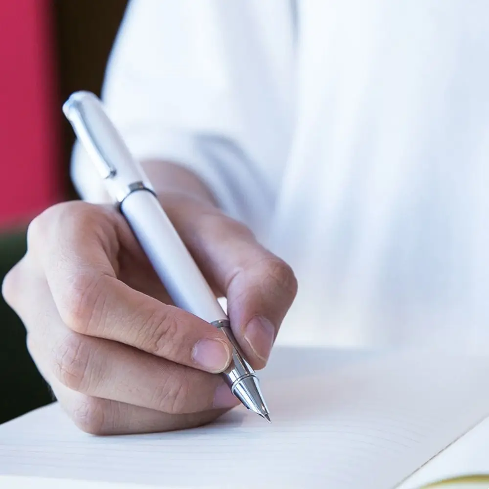 Terug naar School EF0.38mm Vulpennen Glad Schrijven Handschrift Handtekening Pen Kalligrafie Tekening Metalen Inkt Pen Student Gebruik