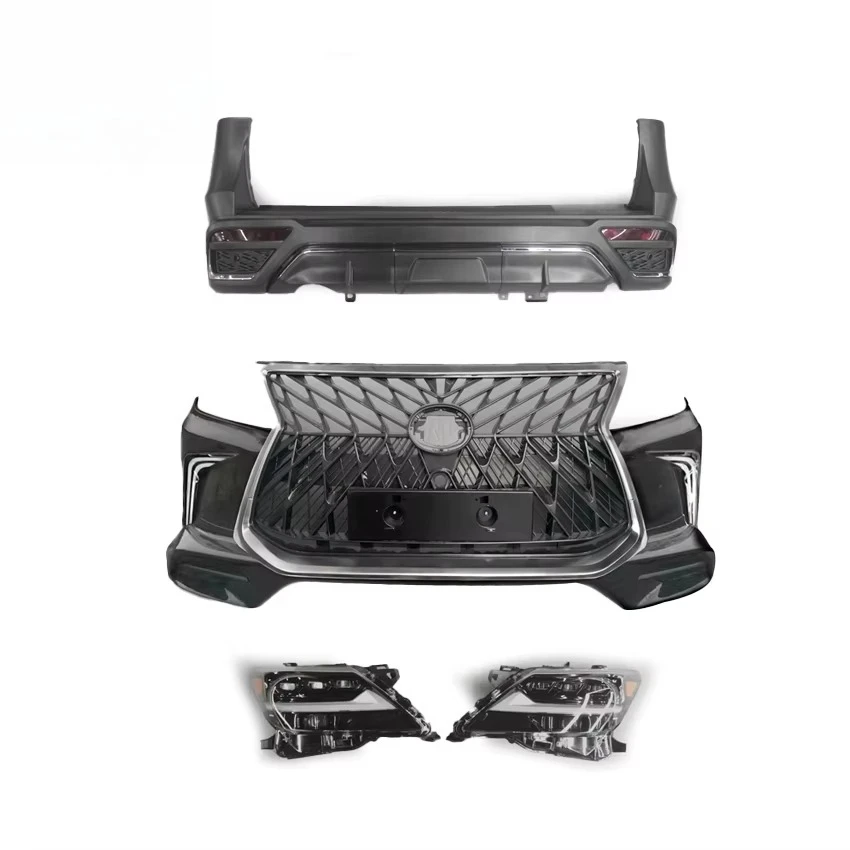New Design Full Body Kit Front Rear Bumper Grille Headlight For LexusS LX570 2008-2018 Modification Parts