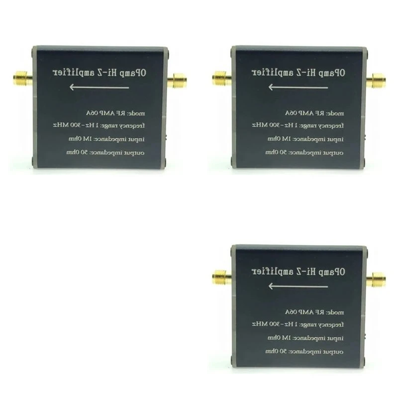 Reliable-3X RF AMP 06A 1Hz-300MHZ 50 Ohm High Impedance Amplifier Is Suitable For Donut Antenna Impedance Conversion Devices,3X