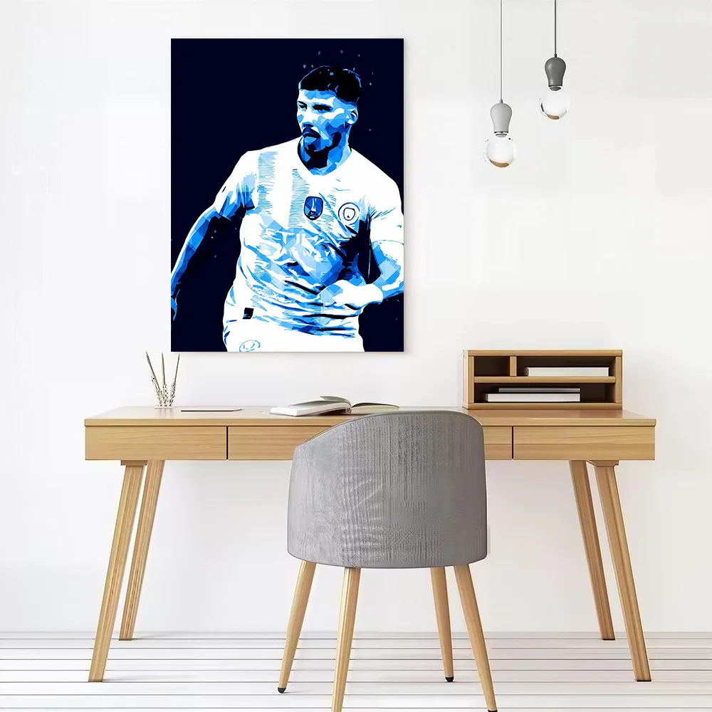 Ruben Dias Pop Art Poster Customizable Printed Canvas Painting for Pictures Wall Art Specialty and Themed Home Decor Wand Deko
