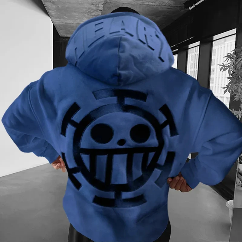 25 เสื้อสเวตเตอร์ผ้าฝ้ายแท้ผู้ชายที่ขายดีที่สุดร่วมกันอะนิเมะญี่ปุ่น One Piece สําหรับการเดินทางและเล่นกีฬาทุกวัน