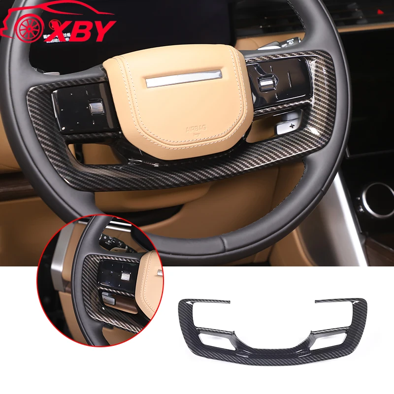 For Land Rover Range Rover Vogue L406 2023-2026 ABS Car Steering Wheel Decoration Frame Button Trim Cover Car Accessories