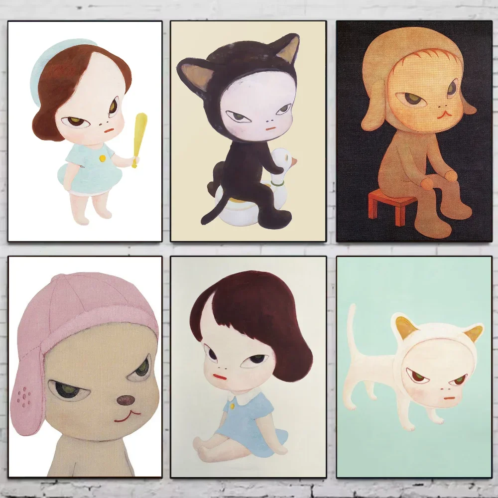 1pc frameless Canvas Painting Yoshitomo Nara Dream Doll Poster canvas posters Art Wall Murals Decor Game Room Decor Gifts Kawaii