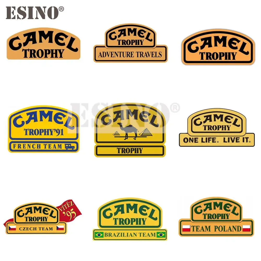 Car Styling Creative Funny Camel Trophy Decorative Sticker Cartoon PVC Decal Waterproof Car Body Mirror Fender Pattern Vinyl