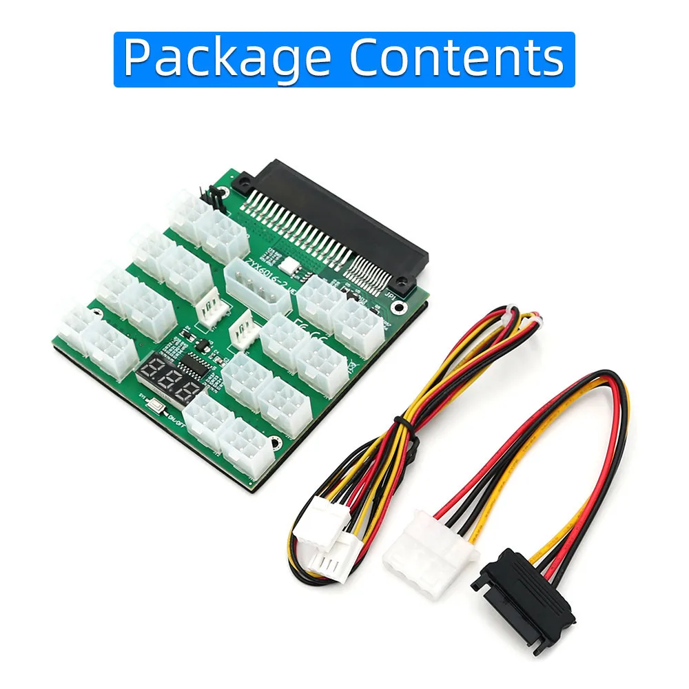 Upgrade Atx 18 + 12PIN Power Slot Te 16x 6Pin Voeding Breakout Board Adapter Converter 12V Voor Dell psu En Btc Mijnbouw