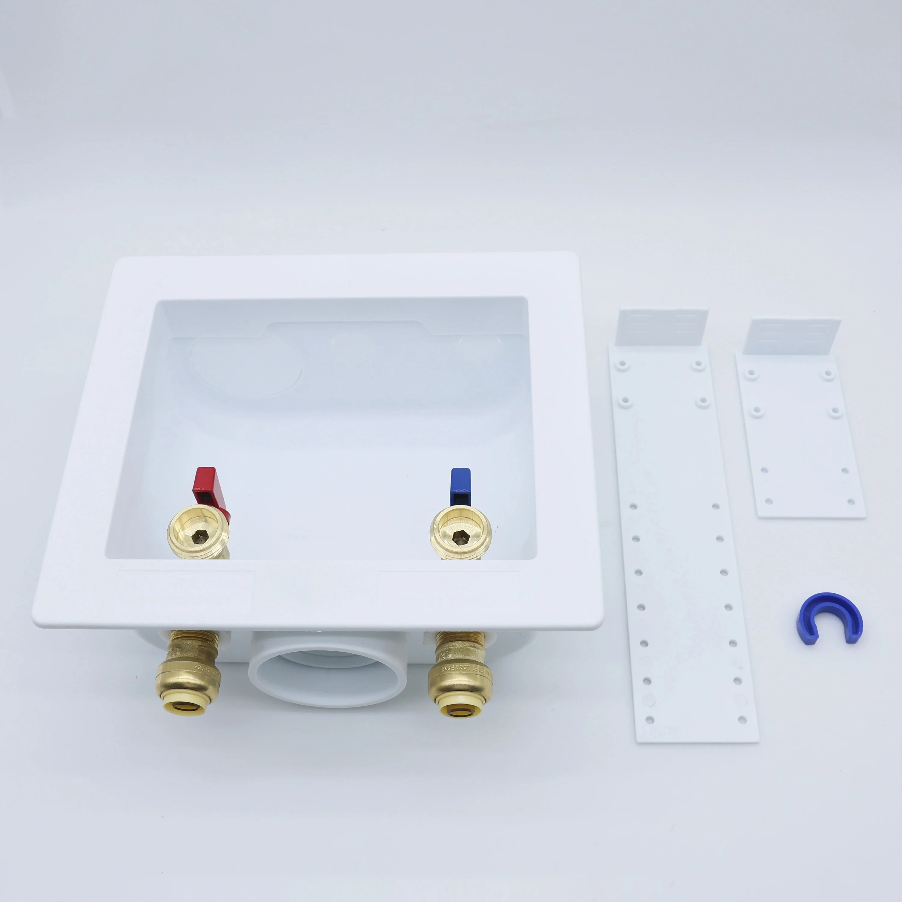 صندوق مخرج الغسالة KING SMART؛ توصيل مناسب للدفع 1/2 بوصة، مخرج MHT مقاس 3/4 بوصة، 1/4 دورة؛ 1 قطعة/علبة؛ 81212