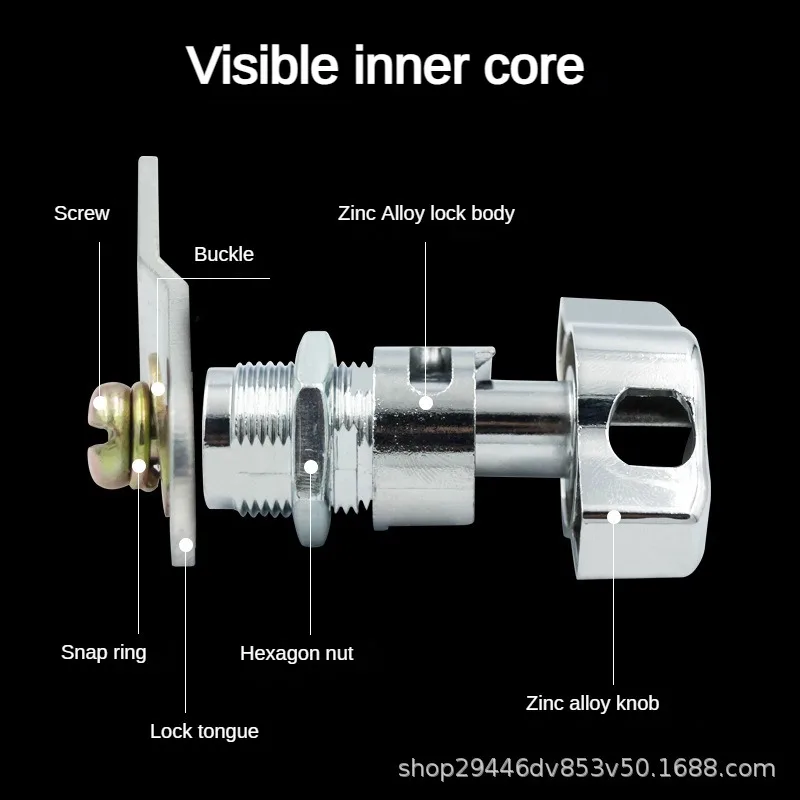 Iron file cabinet furniture office padlock Dormitory cabinet door padlock Staff locker mechanical door lock16MM-30MM