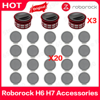 Original Roborock H6 H7 HEPA Post Filter Spare Parts Handheld Cordless Vacuum Cleaner Replacement Sweeper Dust Bags Accessories