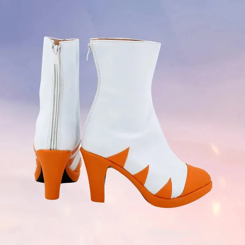 RealCos Honkai Impact 3 Kiana Kaslana Cosplay Shoes Boots Game Anime Carnival Halloween For Women Girls PU Leather High Heels