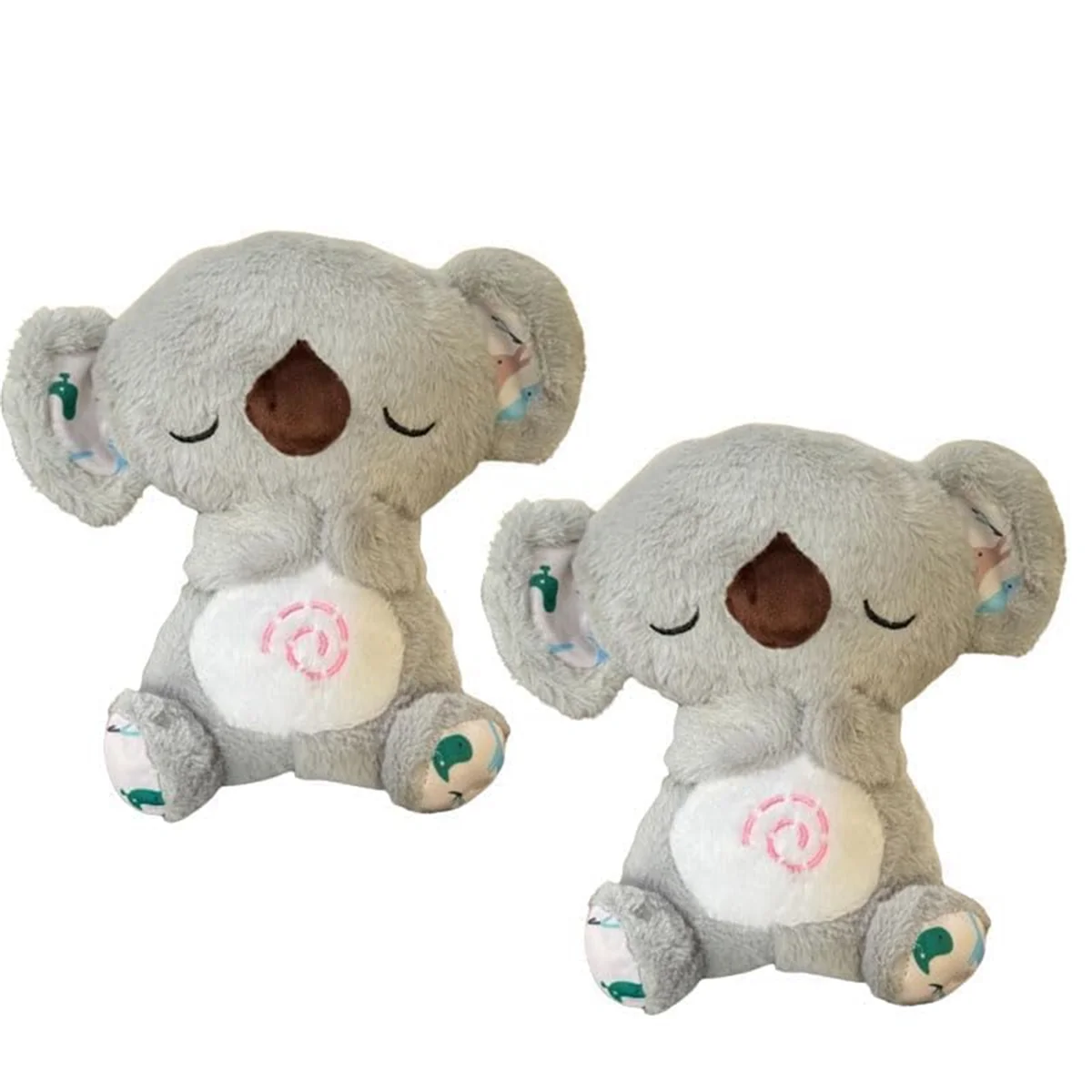 

Calming Otters Anxiety Otters Sleep Otters Anxiety Relief Koala the Relief Koala Breathing Plush Toy with Music 2Pcs