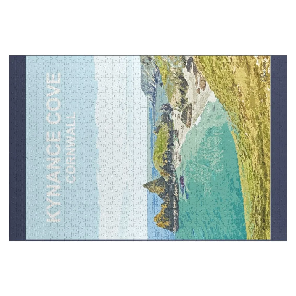 Kynance Cove, Cornwall. Cornish gift. Kernow landscape Jigsaw Puzzle Personalized Baby Toy Personalized Gift Married Puzzle
