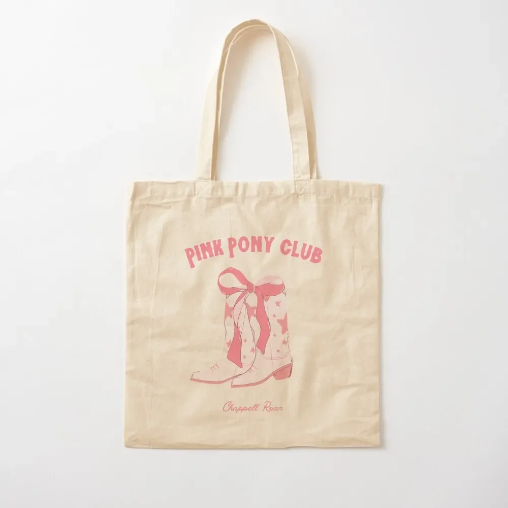 

Pink Pony Club Tote Bag custom fabric bag eco bag folding Canvas for women