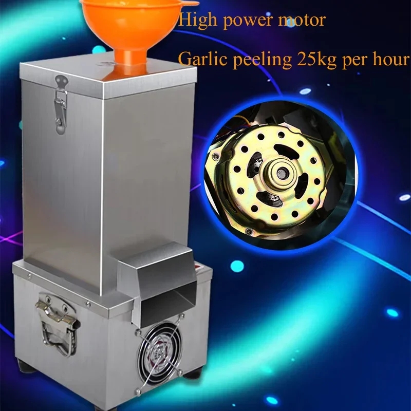 PBOBP Small Air-Operated Dry Garlic Peeling Machine Garlic Separating Processing Machine Garlic Skin Remover Stainless Steel