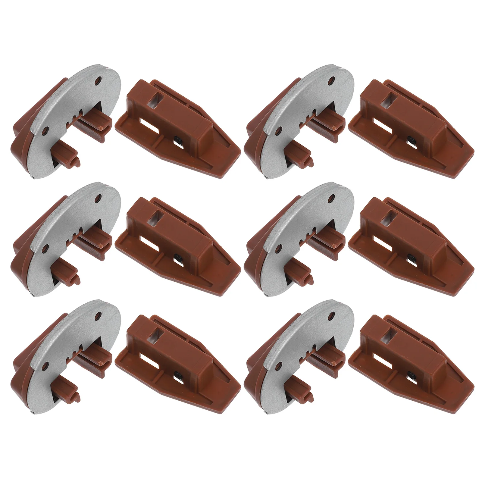 

6 Sets Drawer Slide Repair Kits Durable Roller Guides Furniture Cabinet Hardware Replacement Easy Install Mounting Brackets