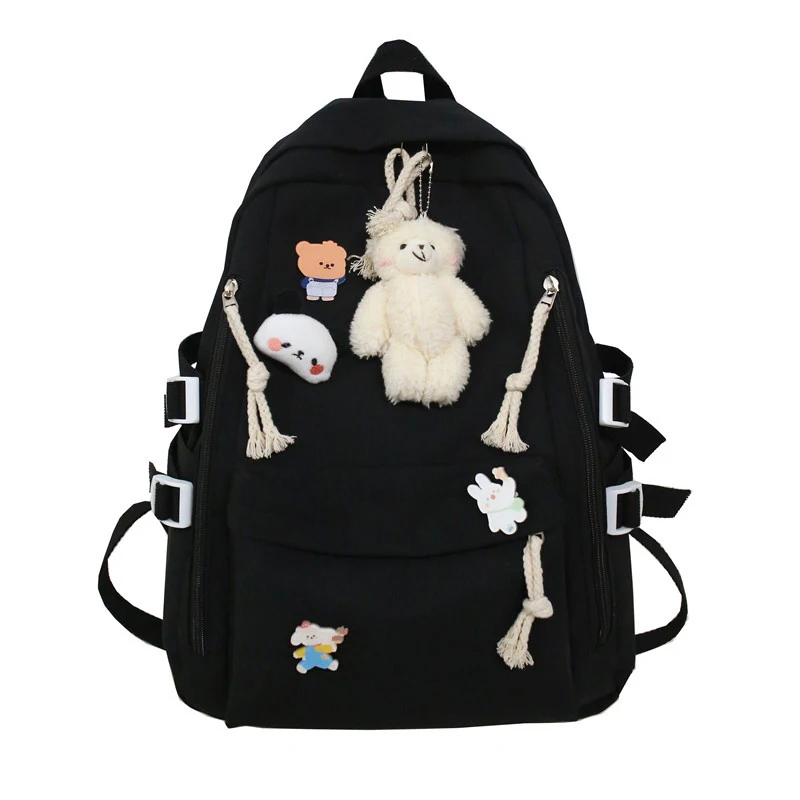 New Version Large Capacity Cute Bag For Junior High Students Versatile Women Backpack For Female College Students