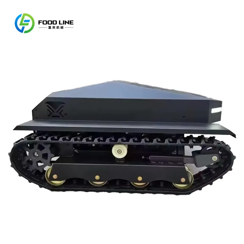Customized 4-Stroke Industrial Grade Crawler Lawn Mower Professional Remote Control Electric Power for Riverbank Slopes Orchard