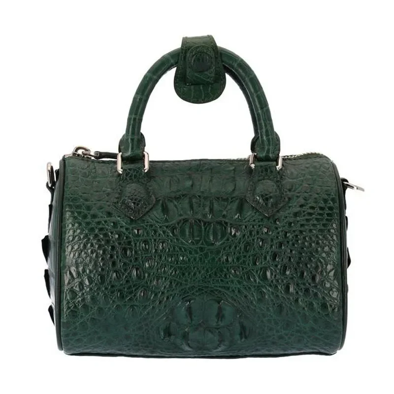 

hongzhiyan New women handbag European and American style bucket bag can cross crocodile leather leather women handbags