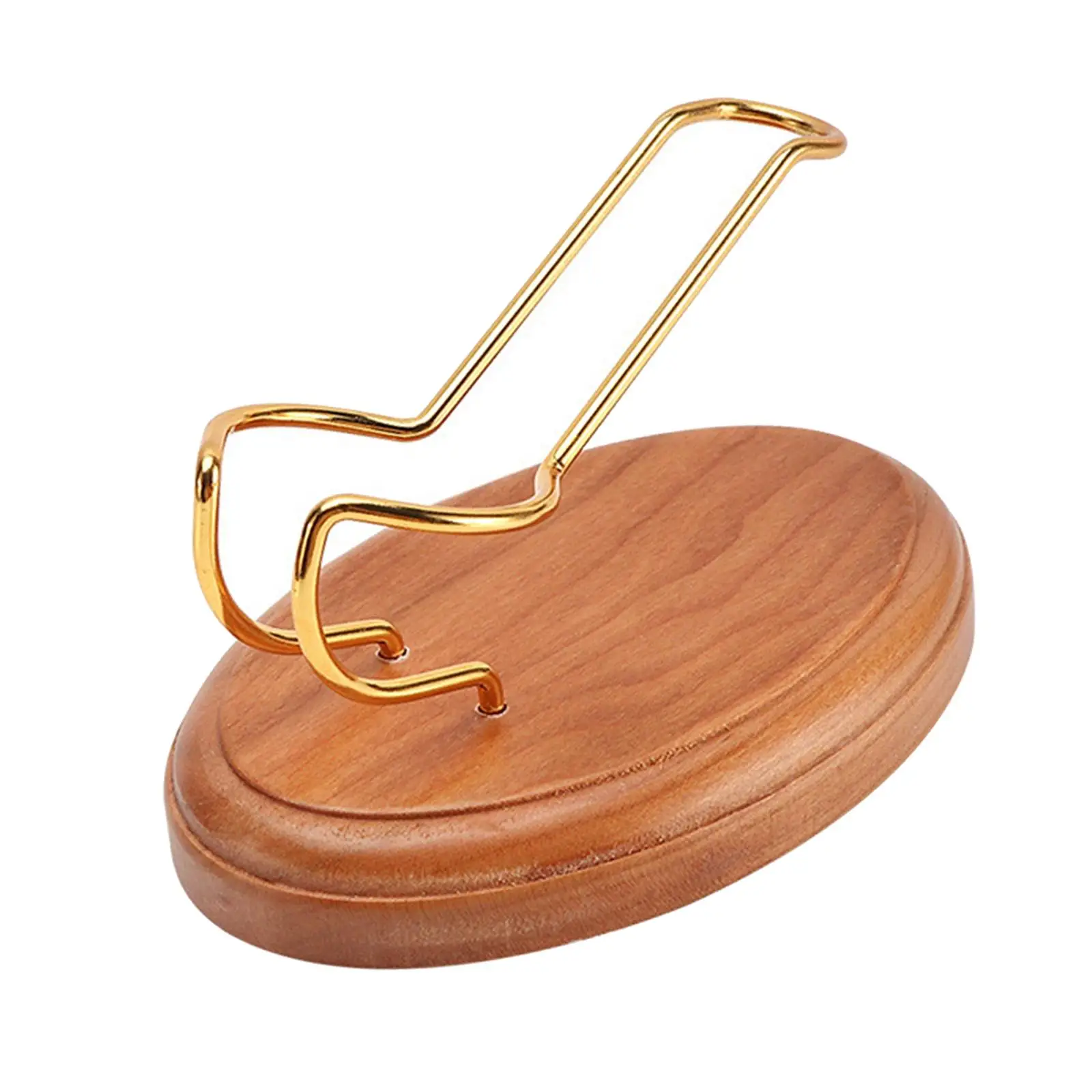 Solid Wood Tobacco Pipe Stand Display Rack for 1 Smoking Pipe Hotel Men