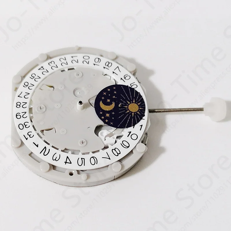 PE705-2 Ruch Chiny Sunon Pe70 Mechanizm Trzy wskazówki z 3 oczami i drugim środkiem Chrono i Chrono min Sun&Moon 24-godzinny