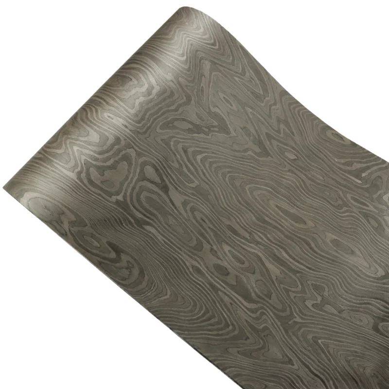 High-End Hand-Applied Wood Veneer Decorative Panel Real Wood Design for Hotel Furniture Cabinet Electric Guitar Style
