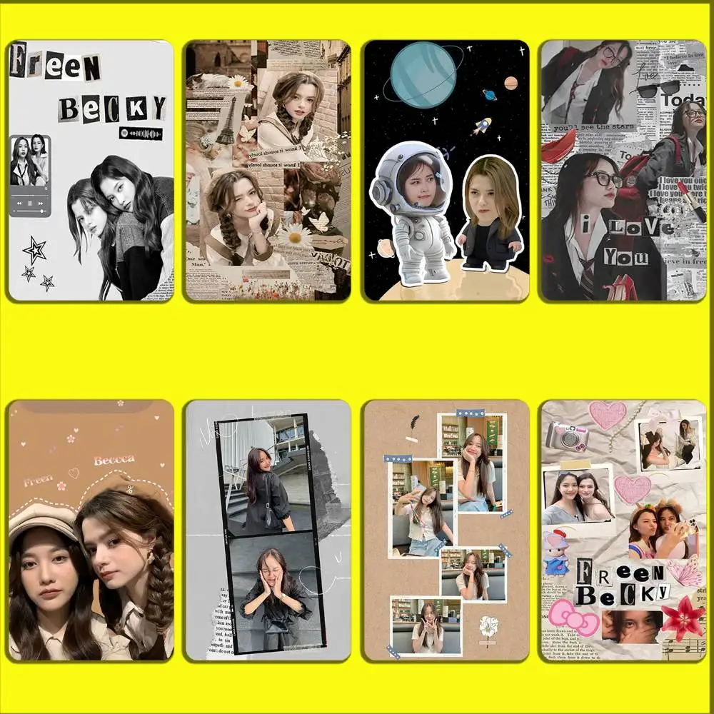 F-Freen Sarocha F-Freenbecky Card Stickers For Debit Bank Credit Cards Metro Bus Pass Sticker Decoration Cover Skin