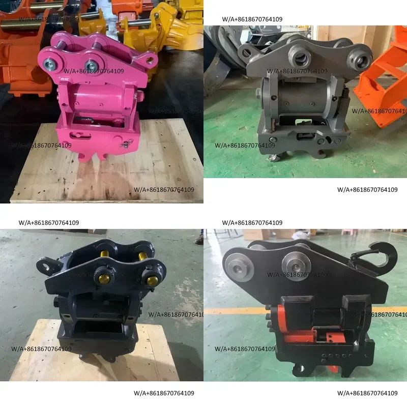Suitable for Customized Mini Excavator Hydraulic Tilt Rotator Tilting & Manual Rotating Quick Hitch Coupler