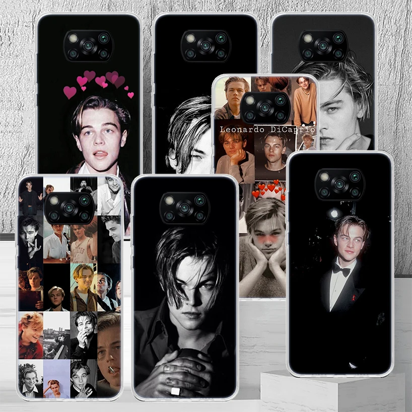 Leonardo Dicaprio Young Phone Case Cover For Xiaomi Poco X3 Nfc X4 GT X5 Pro M5S M3 M4 M2 F3 F2 F1 Note 10 A3 A2 Lite Soft Coque