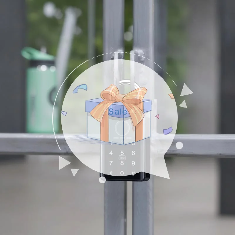 Waterproof Padlock Electronic Lock Keyless Unlock Heavy Duty Padlock For Home House Warehouse Garage