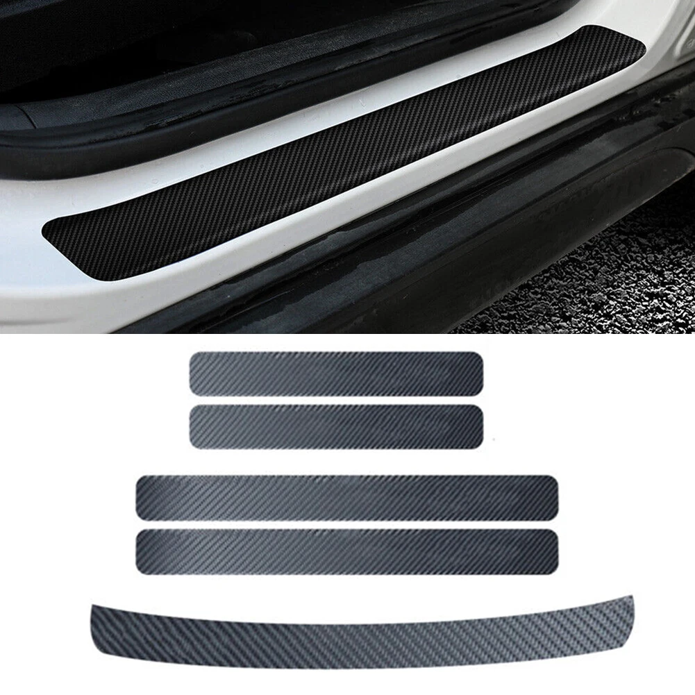 لا شيء ملصقات السيارات سيارة حماية ملصقات السيارات حماية السيارات الباب الخلفي: 40x6.8 سنتيمتر ألياف الكربون الأسود الباب الأمامي: 60x6.8 سنتيمتر