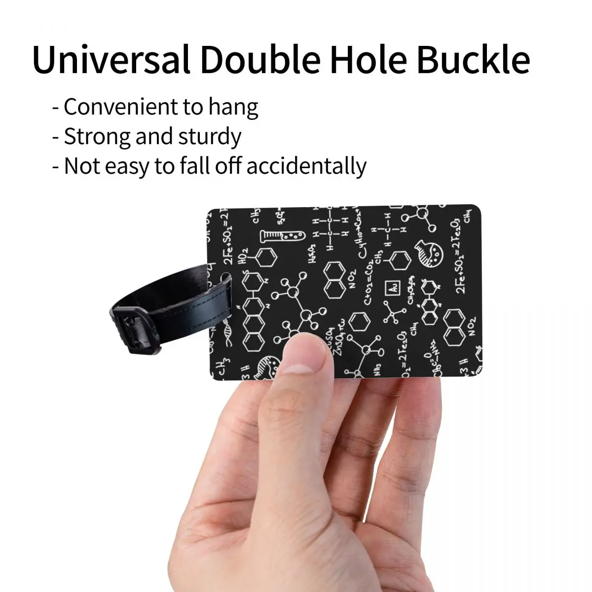 العلوم الكيمياء نمط علامات الأمتعة حقيبة الملحقات السفر لطيف الأمتعة الصعود علامة التسمية حامل معرف اسم العنوان