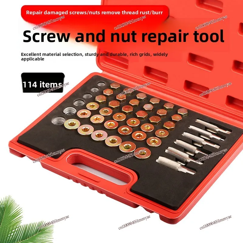 Automobile oil pan oil drain screw thread repair tool tapping