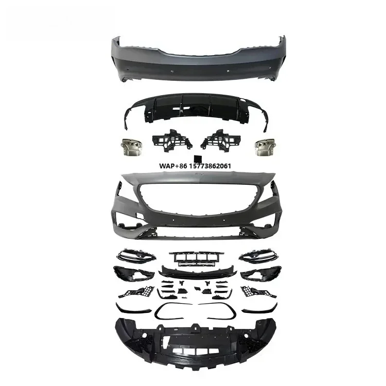 

Комплект обвесов для Mercedes-Benz CLA-Class W117: обновление до стиля CLA45 (передний и задний бамперы, боковые пороги)